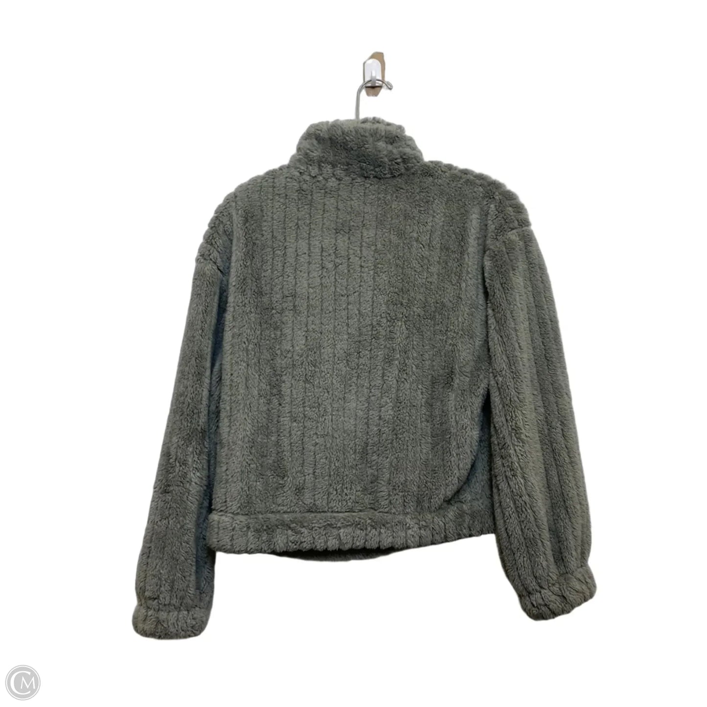 Jacket Fleece By Shein In Grey, Size: S