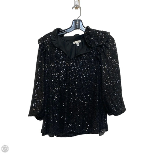 Top 3/4 Sleeve By Crown And Ivy In Black, Size: L