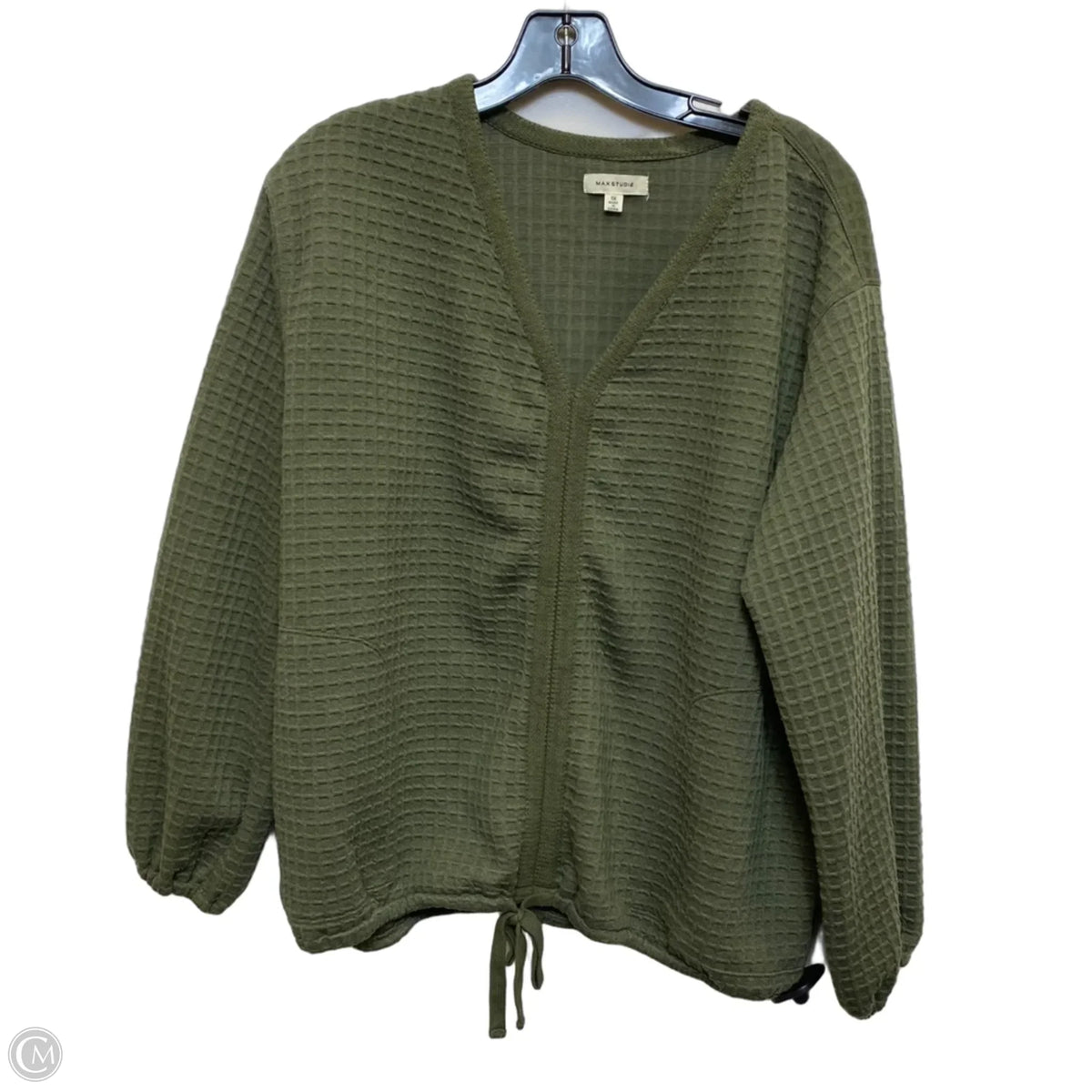 Top Long Sleeve By Max Studio In Green, Size: 1x