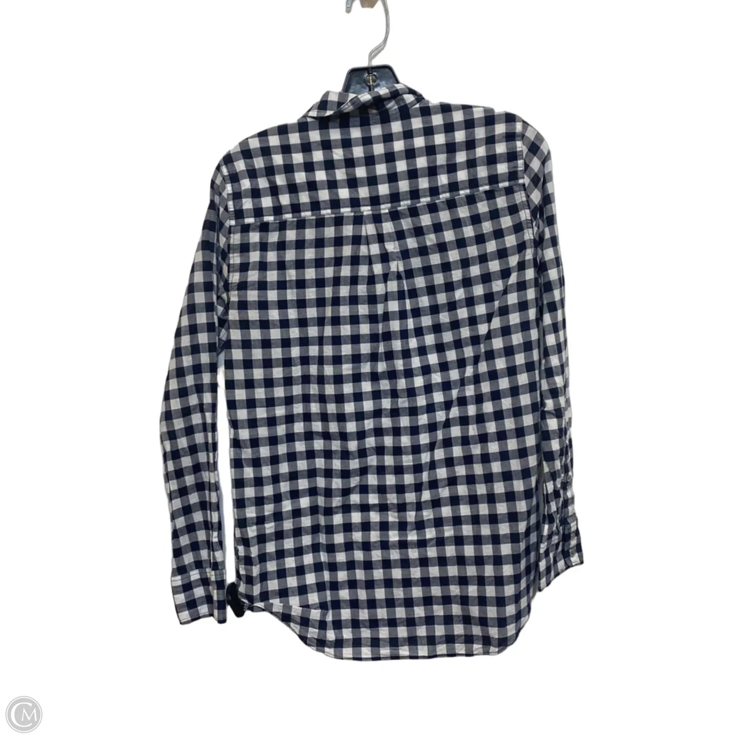 Top Long Sleeve By J. Crew In Blue & White, Size: S