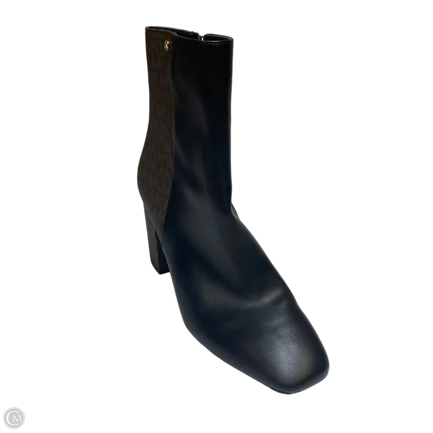 Boots Ankle Heels By Michael By Michael Kors In Black & Brown, Size: 9.5
