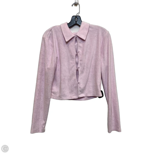 Athletic Sweatshirt Collar By Fabletics In Pink, Size: Xl