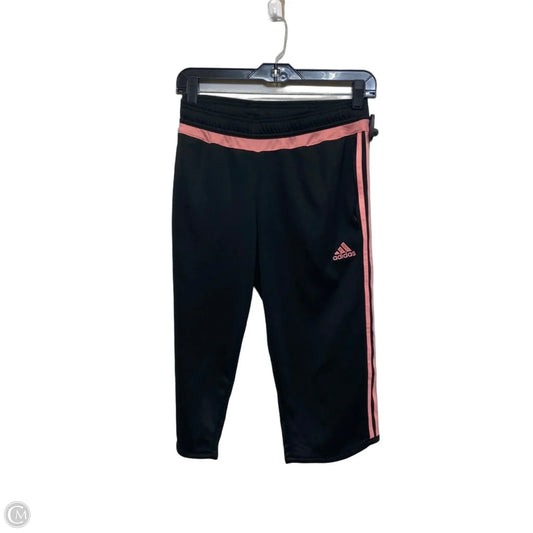 Athletic Leggings Capris By Adidas In Black, Size: M