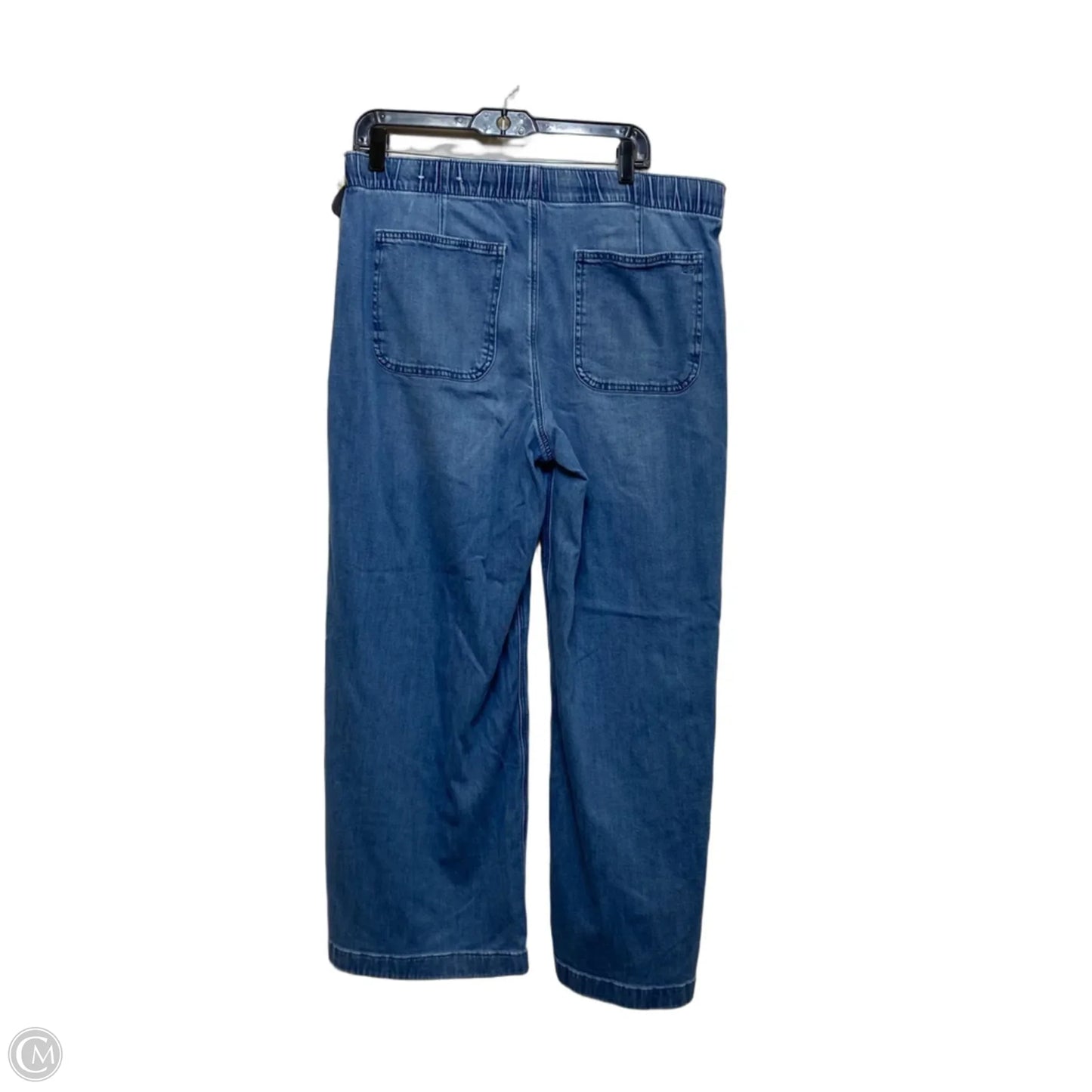 Jeans Wide Leg By American Eagle In Blue Denim, Size: 12