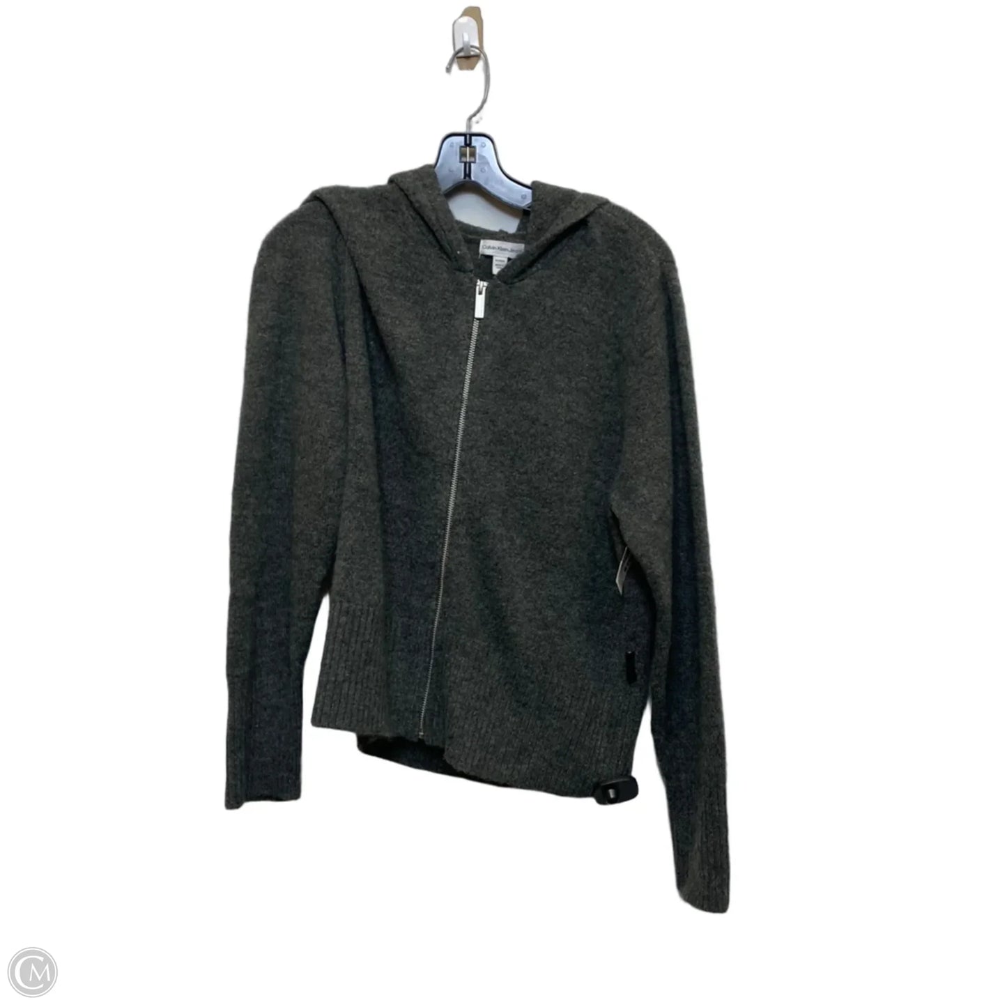 Cardigan By Calvin Klein In Grey, Size: Xl