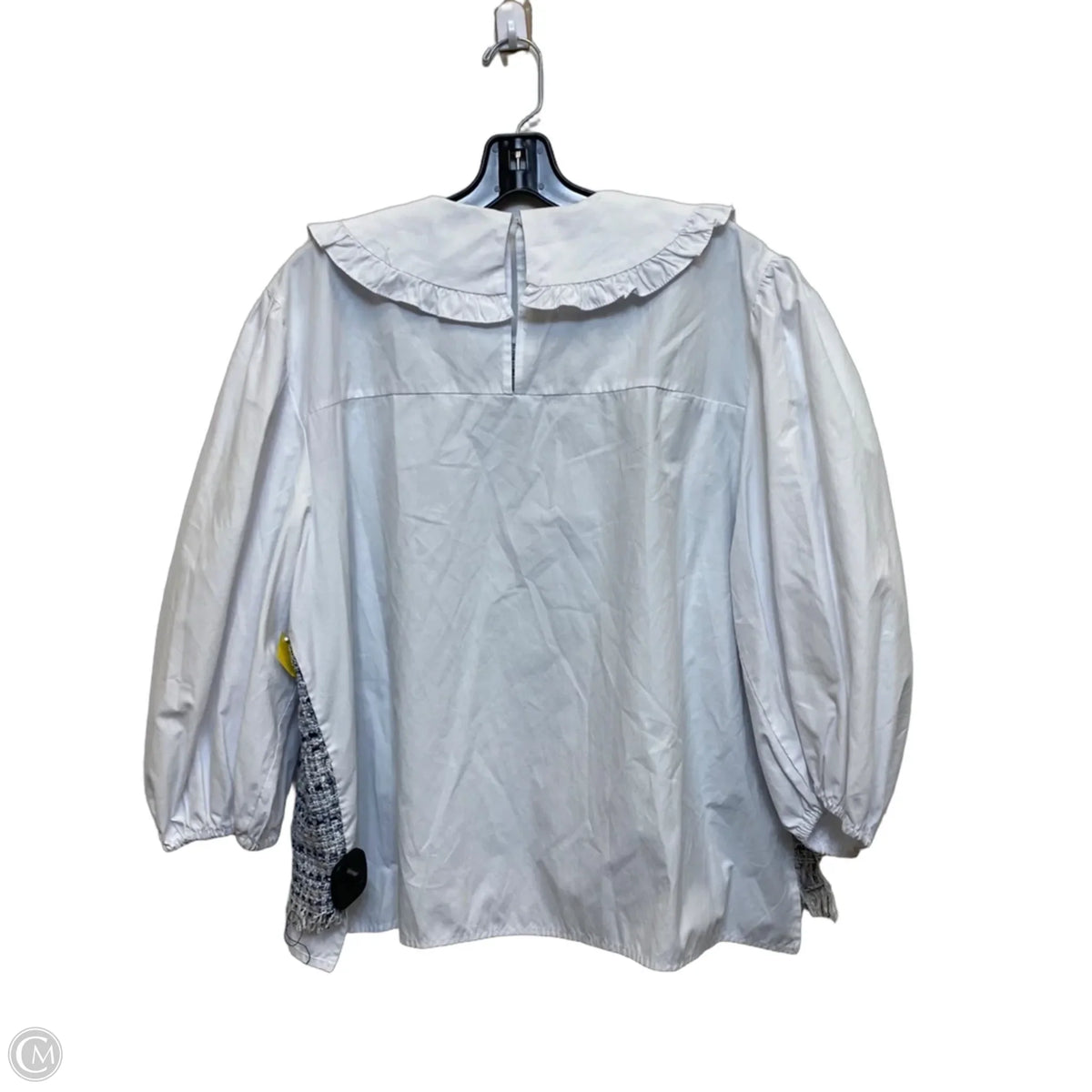 Top 3/4 Sleeve By 18 Centimeters In Blue & White, Size: 2x