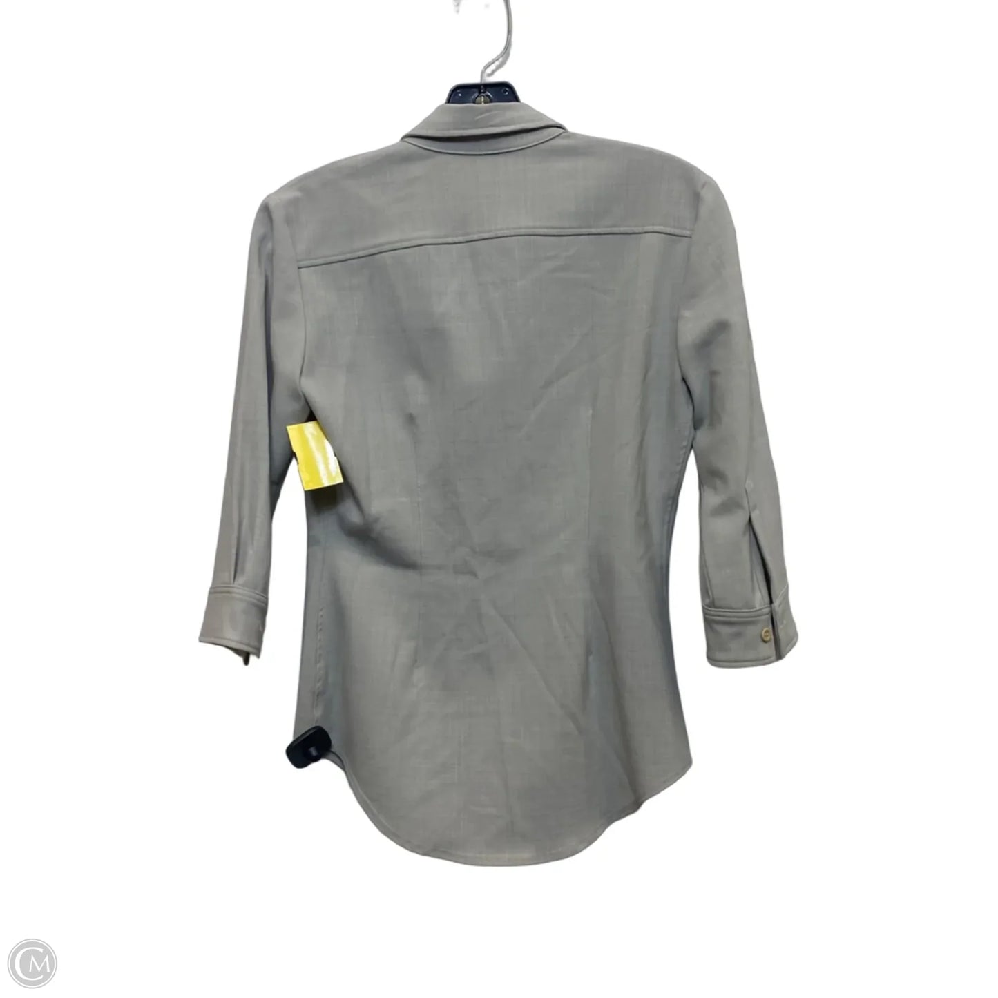 Top 3/4 Sleeve By Theory In Grey, Size: S