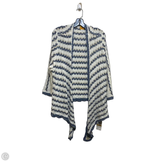 Cardigan By Ruby Rd In Blue & Cream, Size: 3x