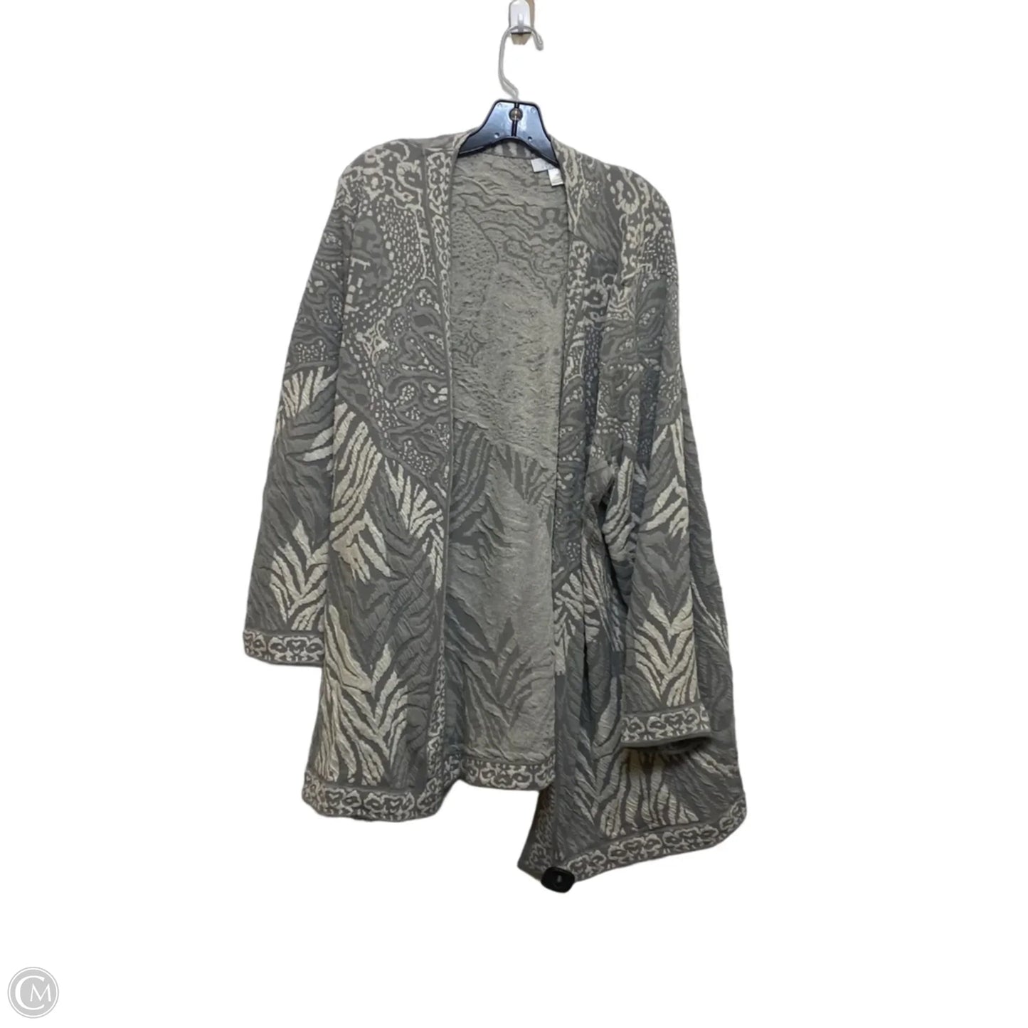 Cardigan By Cj Banks In Grey, Size: 3x