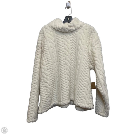 Sweater By Eddie Bauer In Cream, Size: Xxl