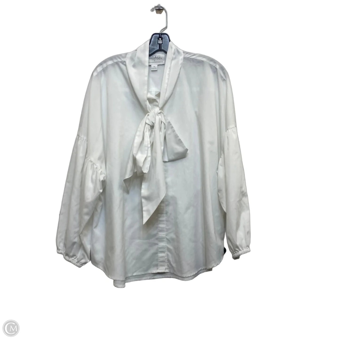 Top Long Sleeve By Mare Mare In White, Size: 1x