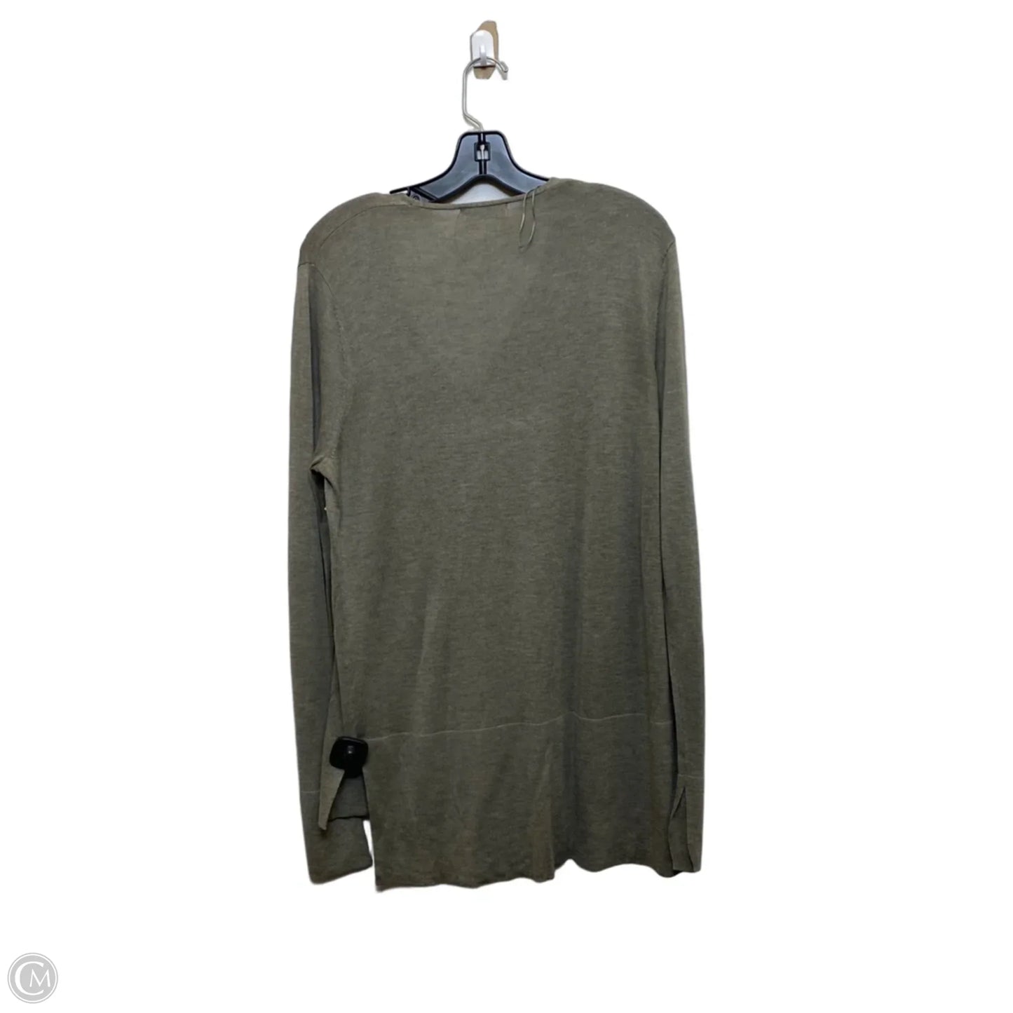 Top Long Sleeve By Zara In Grey, Size: L