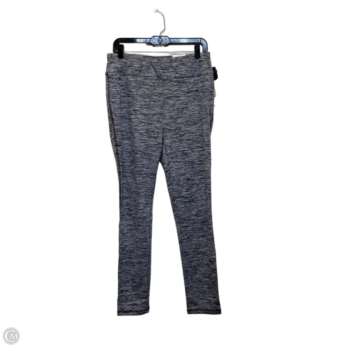 Athletic Leggings By Talbots In Black & Grey, Size: L