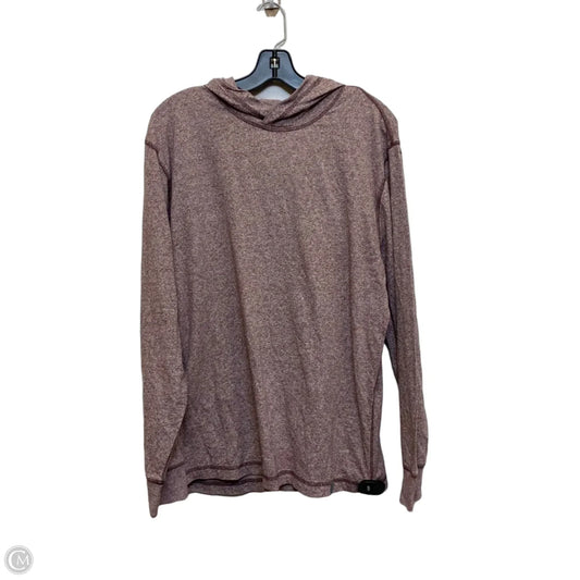 Athletic Top Long Sleeve Hoodie By Ocean + Coast In Brown, Size: M