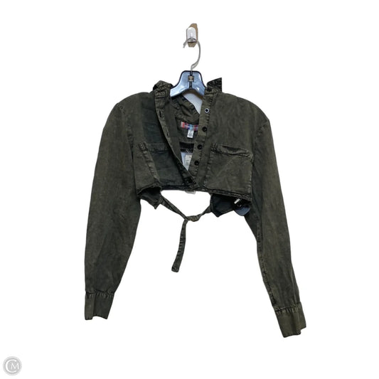 Top Long Sleeve By Urban Outfitters In Grey, Size: S