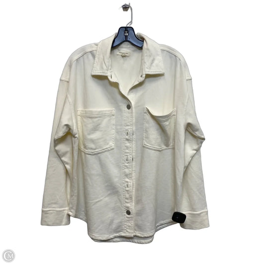 Top Long Sleeve By Beachlunchlounge In Cream, Size: L