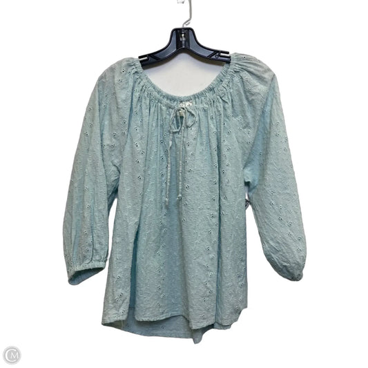 Top 3/4 Sleeve By Joie In Green, Size: L