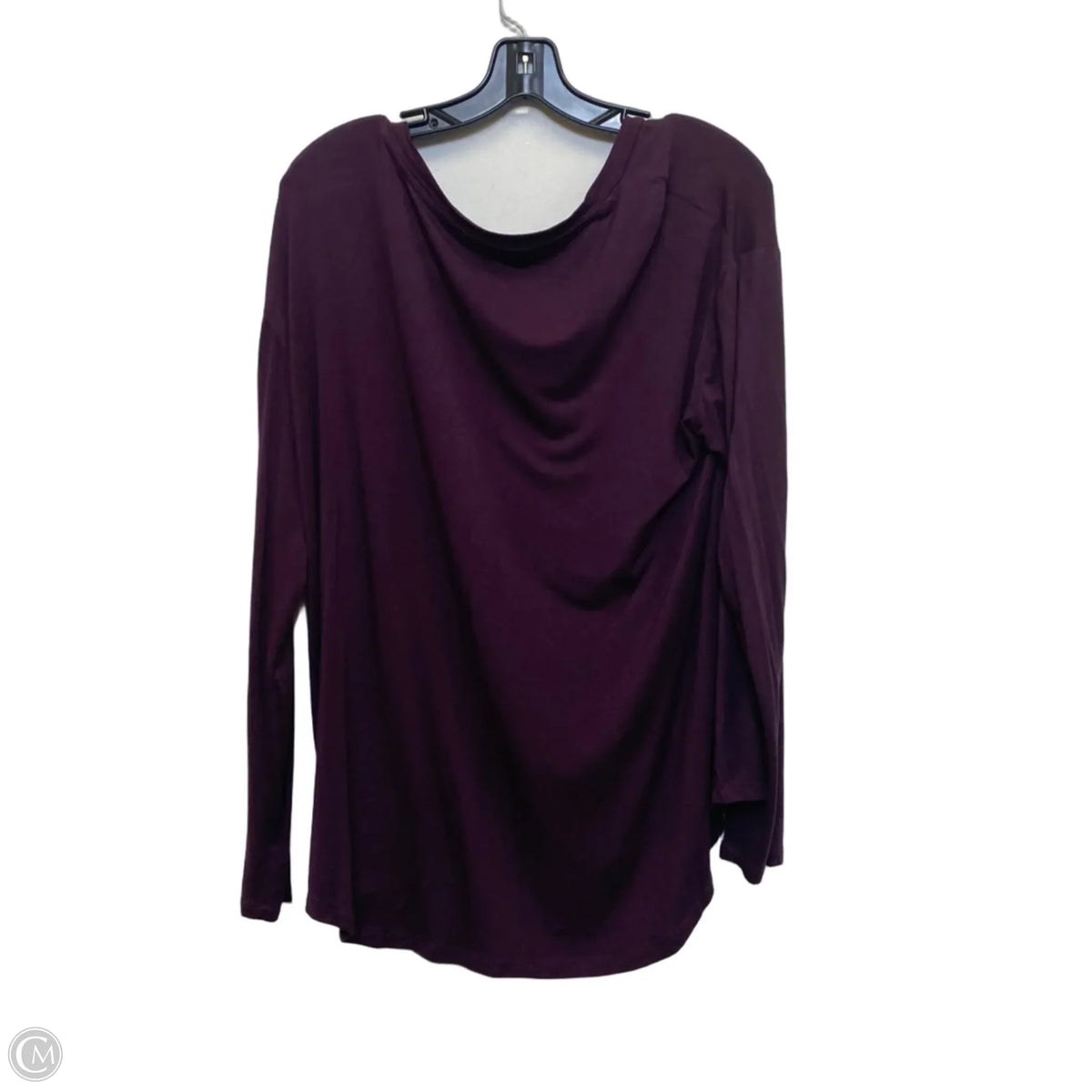 Top Long Sleeve Basic By Wonderly In Maroon, Size: L