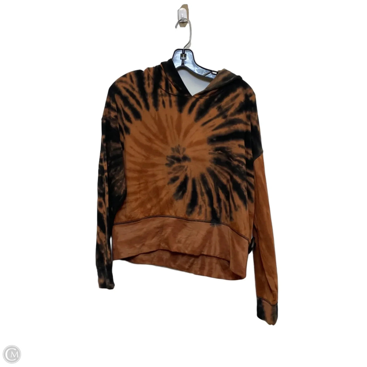 Sweatshirt Hoodie By Aerie In Black & Brown, Size: M