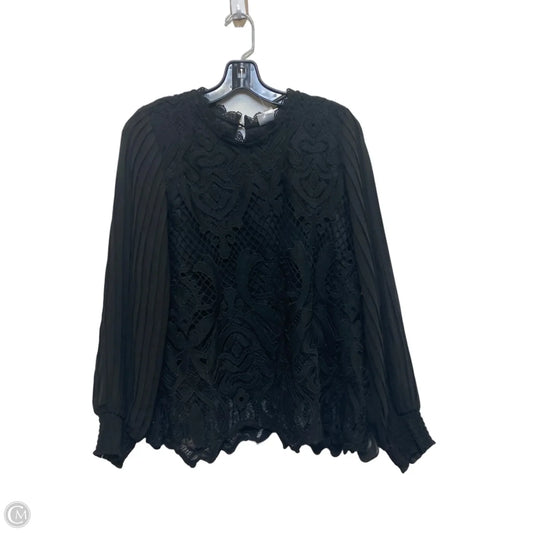 Top Long Sleeve By Bailey 44 In Black, Size: L