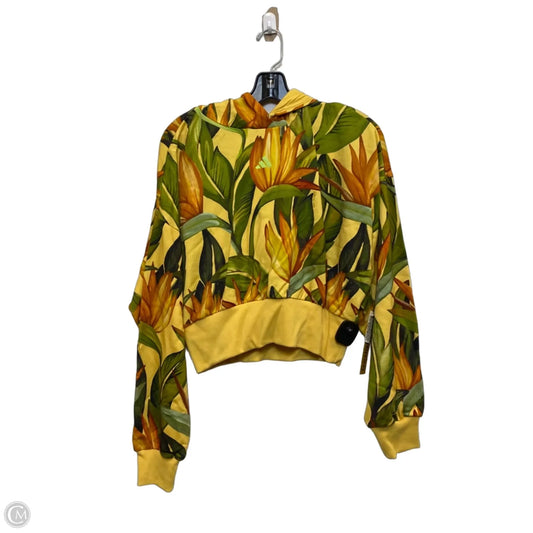 Sweatshirt Designer By Farm Rio In Green & Orange, Size: L