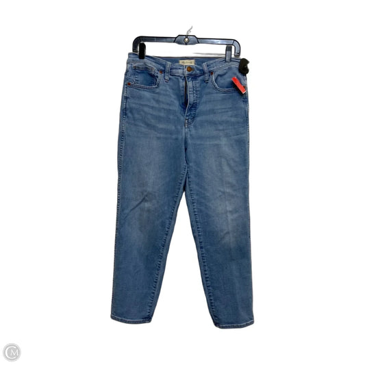 Jeans Straight By Madewell In Blue Denim, Size: 10