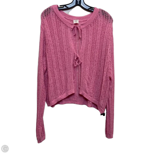 Cardigan By No Boundaries In Pink, Size: Xl