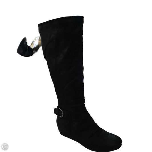 Boots Knee Flats By Bare Traps In Black, Size: 9