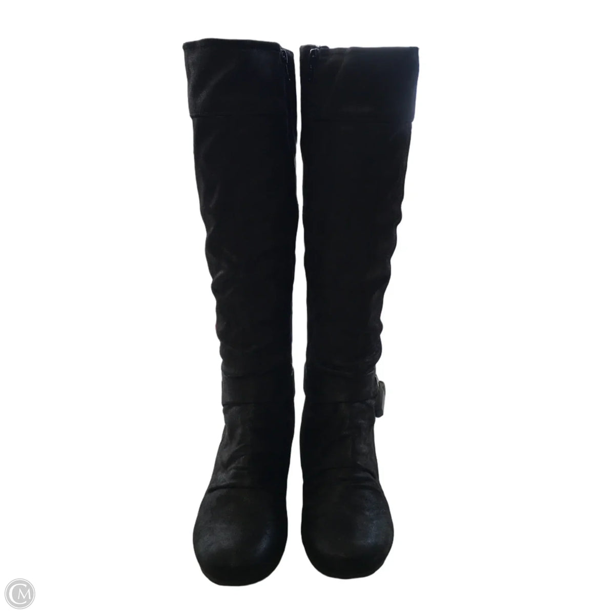 Boots Knee Flats By Bare Traps In Black, Size: 9