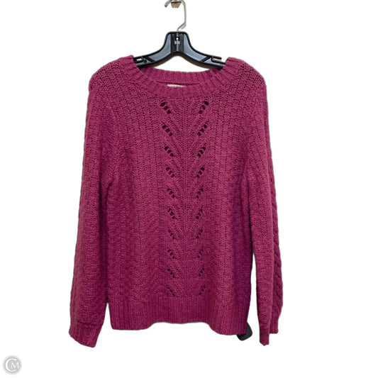 Sweater By Lucky Brand In Pink, Size: M