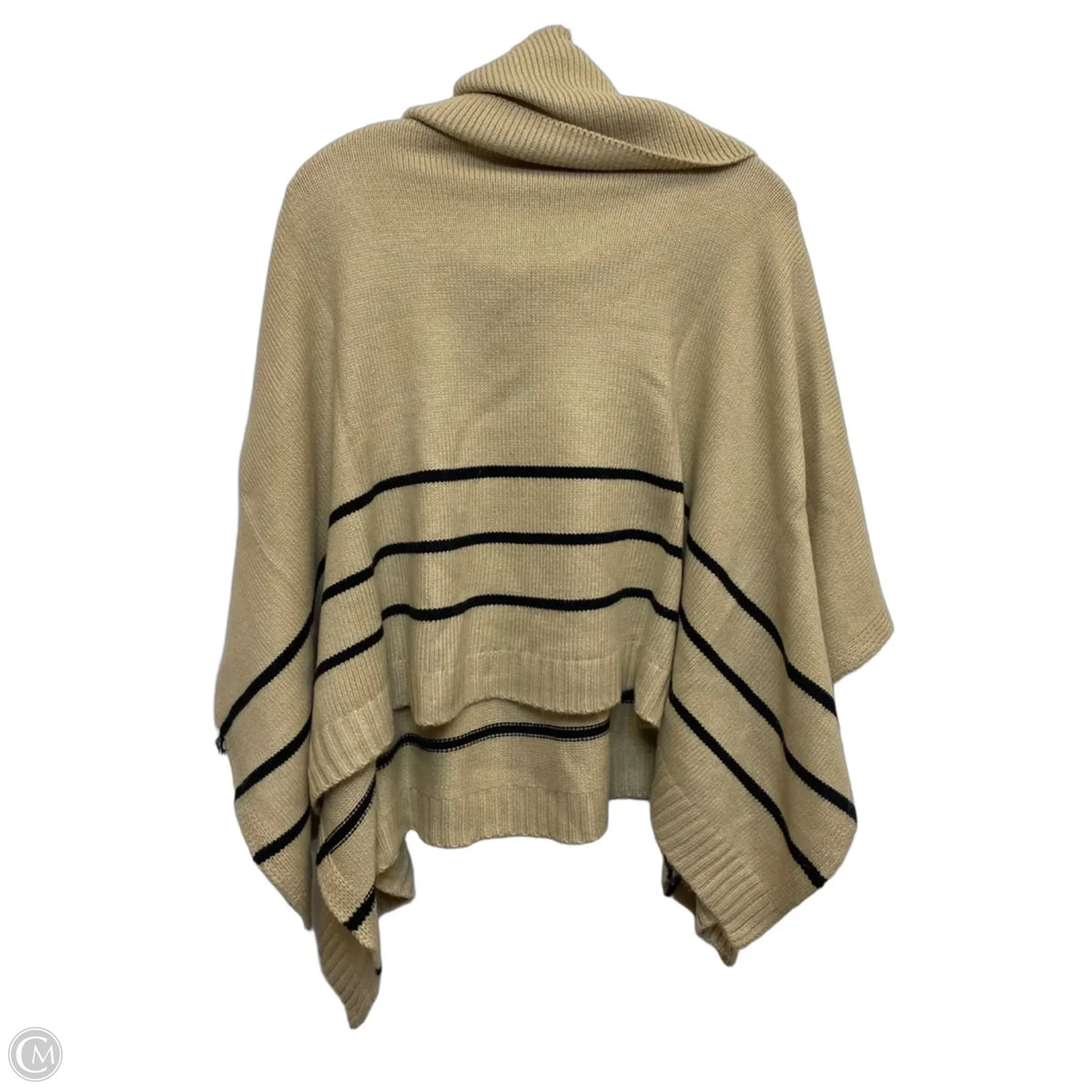 Shawl By Clothes Mentor In Black & Tan
