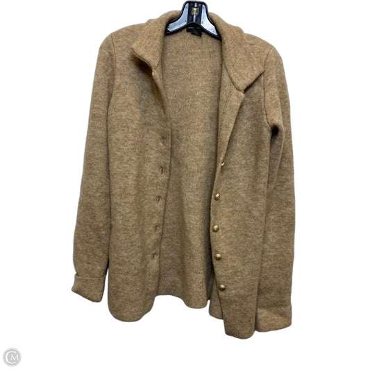 Sweater Cardigan By Adrienne Vittadini In Tan, Size: S