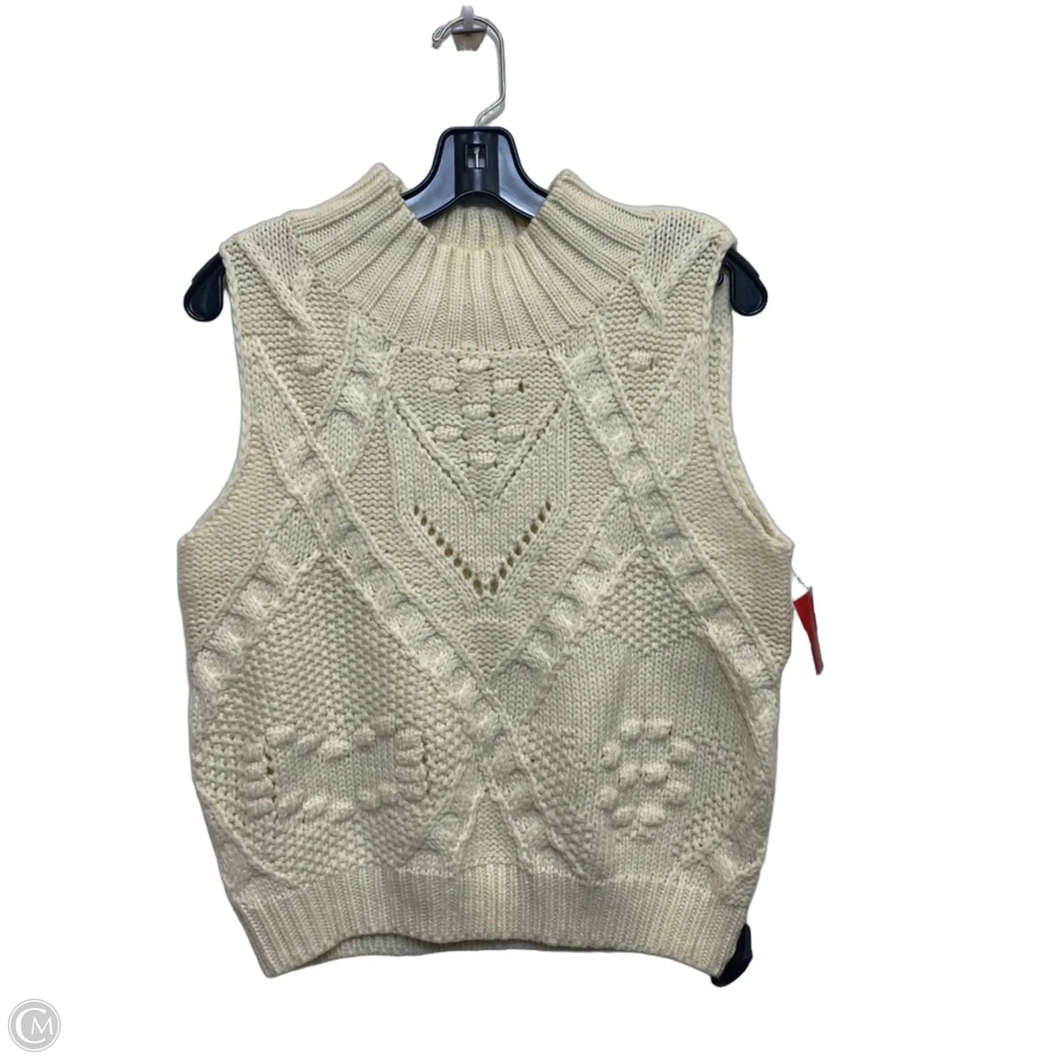 Vest Sweater By Cmf In Cream, Size: S