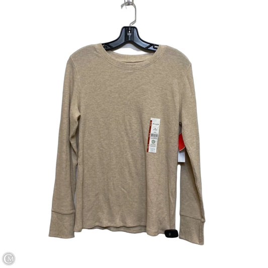 Top Long Sleeve By Time And Tru In Cream, Size: M