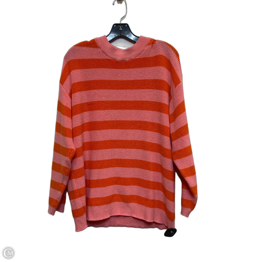Sweater By Cmf In Orange & Pink, Size: M