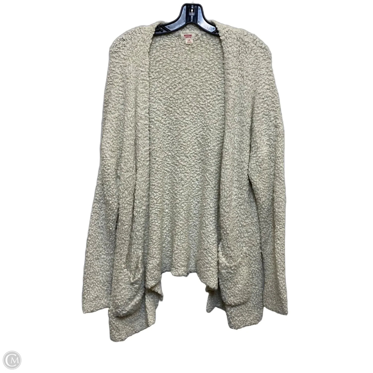 Cardigan By Mossimo In Cream, Size: L