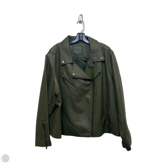 Jacket Moto By Blanknyc In Green, Size: 3x