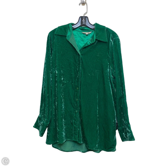 Top Long Sleeve By John Mark In Green, Size: M