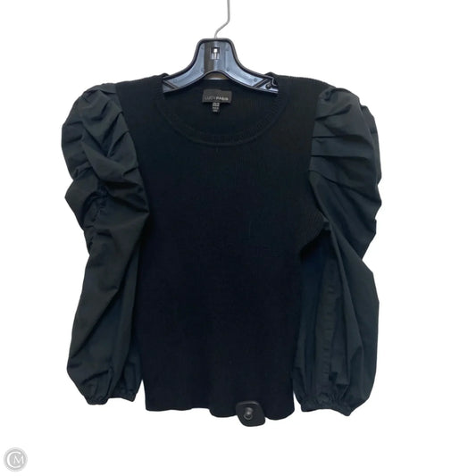 Top Long Sleeve By Lucy Paris In Black, Size: M