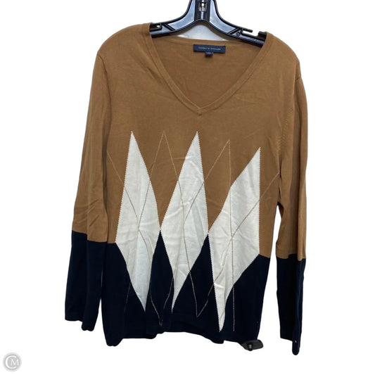Sweater By Tommy Hilfiger In Tan, Size: Xl