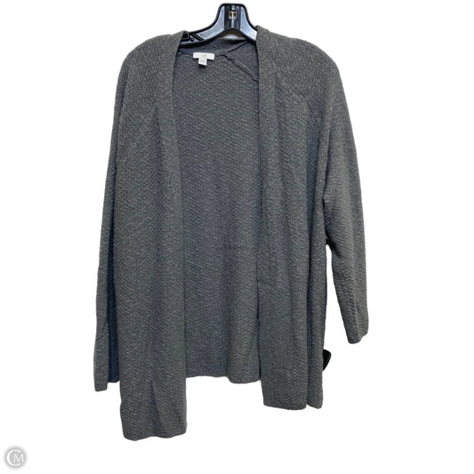 Sweater Cardigan By J. Jill In Grey, Size: Xl