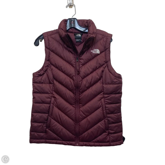 Vest Puffer & Quilted By The North Face In Maroon, Size: M