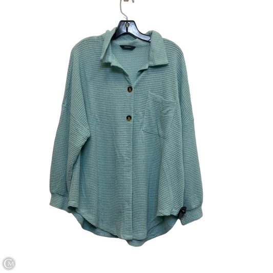 Top Long Sleeve By Dokotoo In Green, Size: L