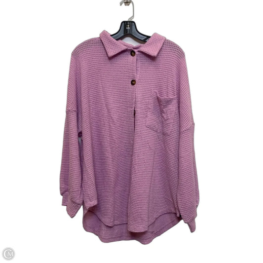 Top Long Sleeve By Dokotoo In Pink, Size: L