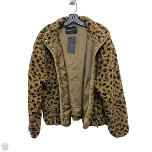 Jacket Fleece By Fabletics In Animal Print, Size: Xl
