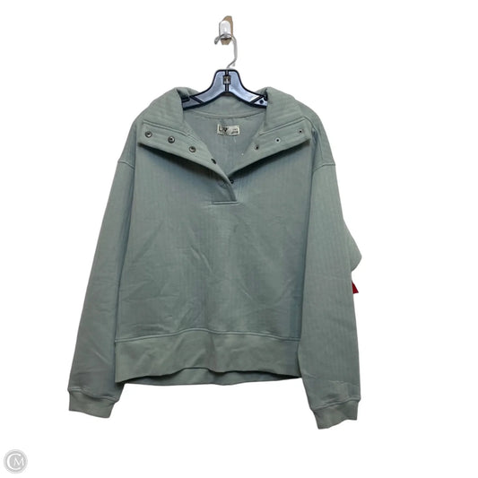 Athletic Top Long Sleeve Collar By Liv Outdoor In Green, Size: L
