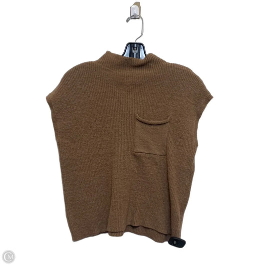 Vest Sweater By Cmf In Brown, Size: M