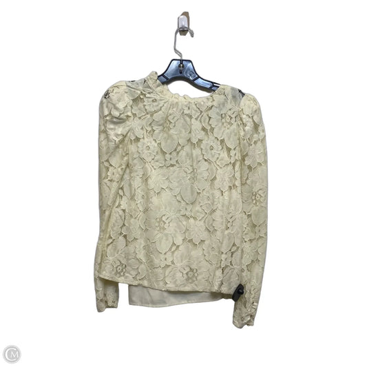 Top Long Sleeve By Mare Mare In Cream, Size: Xs
