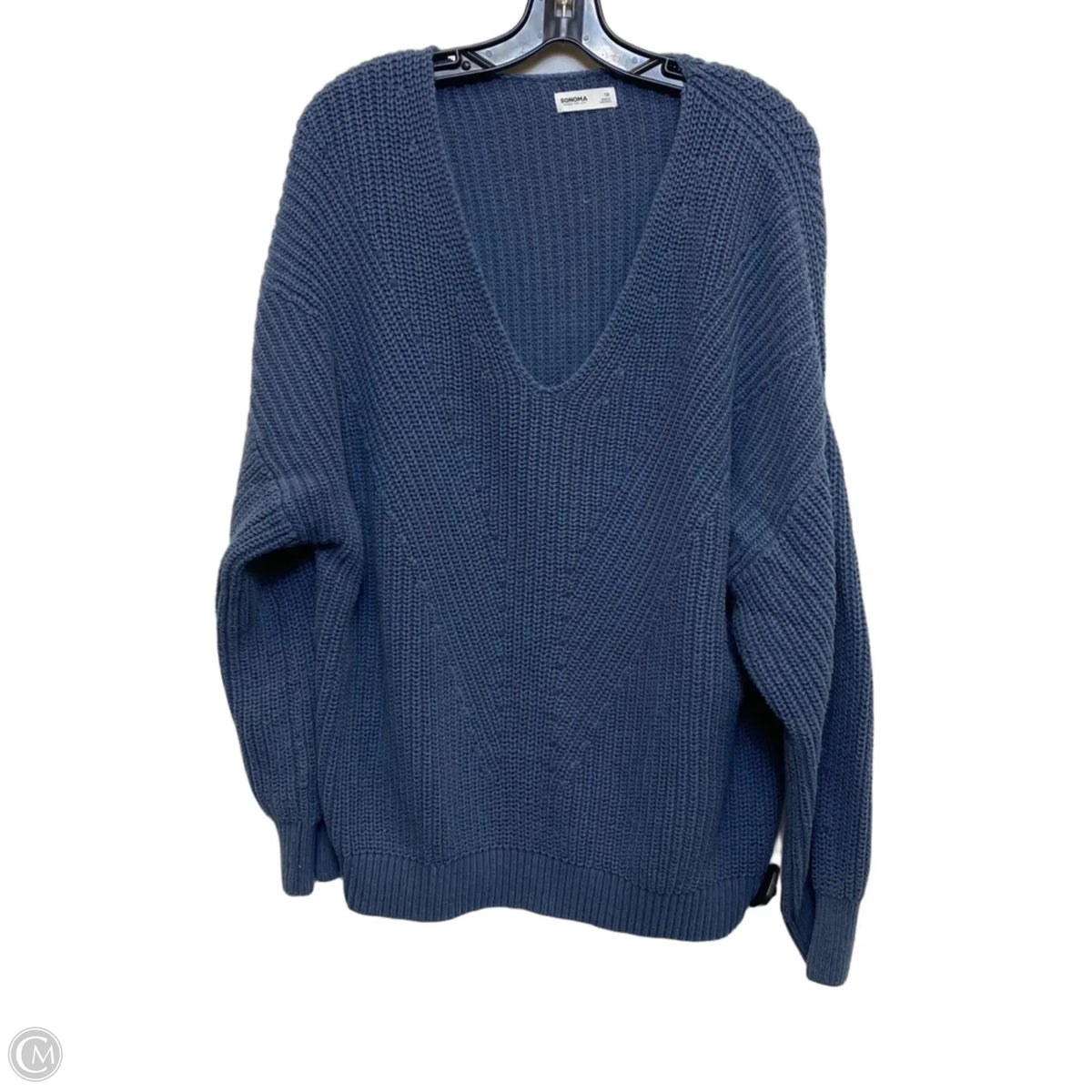 Sweater By Sonoma In Blue, Size: 1x