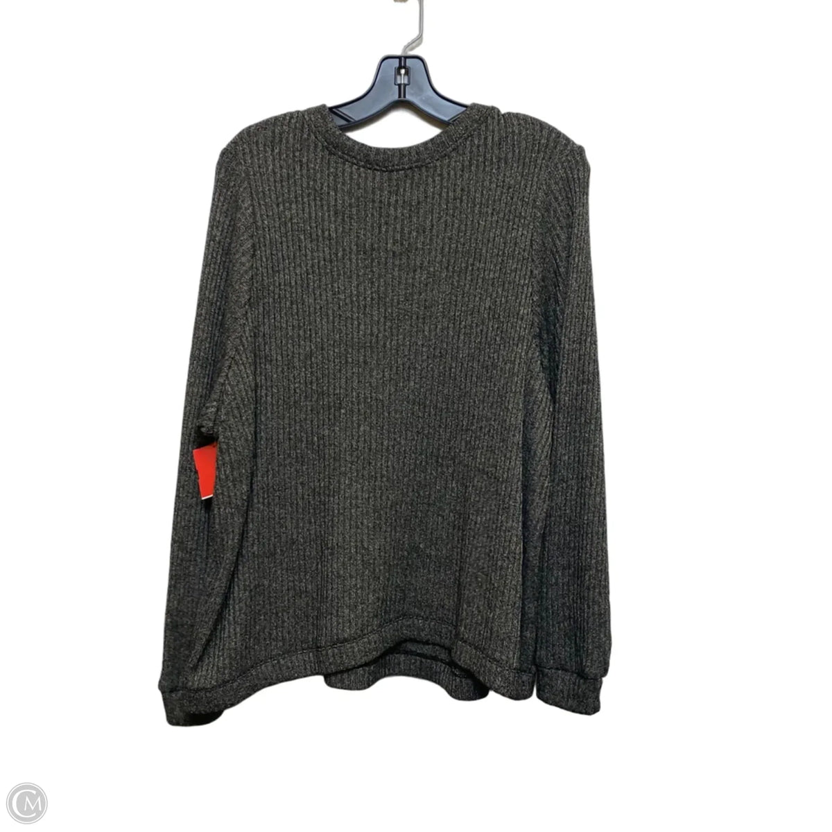 Top Long Sleeve By Torrid In Black & Grey, Size: 2x